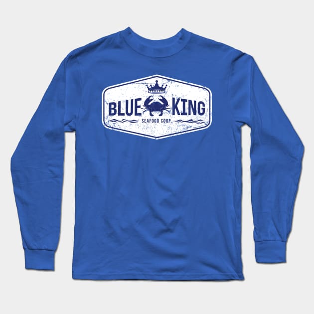 Blue King Seafood Corp Long Sleeve T-Shirt by MindsparkCreative